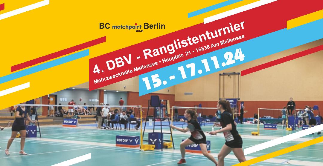 4. DBV Rangliste O 19 in Mellensee